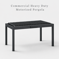 Pergola motorisée en aluminium à lames orientables, robuste et de qualité commerciale, pour jardin, terrasse, extérieur