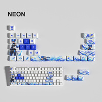 VAL Keycaps personnalisés à thème de personnage 29 pièces PBT Dye-Sub Profil Cherry Accessoire de clavier mécanique Jett Sage Clove Cadeau pour gamer