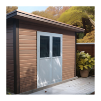 EASYGREEN Série D Panneaux sandwich WPC, abris de jardin en acier et bois, maisons préfabriquées modernes pour chambres, couloirs et appartements, usage intérieur