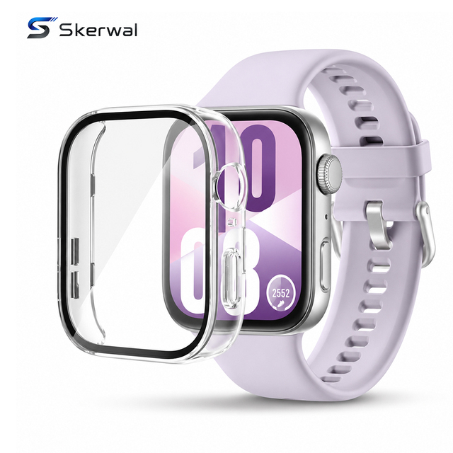 Wholesale PC Case Tempered Glass Full Cover Anti Drop Sensitive Touch for Huawei Watch FIT3 FIT4 FIT4 Pro Smart Watch Case