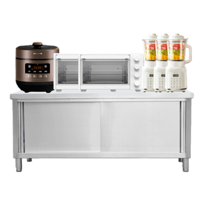 Mesas <span class=keywords><strong>de</strong></span> Preparación <span class=keywords><strong>de</strong></span> Alimentos <span class=keywords><strong>de</strong></span> Acero Inoxidable Personalizadas con Fregaderos, Cajones y <span class=keywords><strong>Armarios</strong></span> para Cocinas Profesionales - Product Image 2