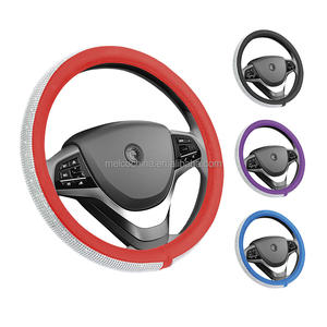 MELCO Rhinestone Bling Bing Glitter Diamond <span class=keywords><strong>volante</strong></span> cubierta para coche bmw - Product Image 2