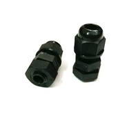 Connecteurs de câbles étanches en nylon à double entrée allongés M8 IP68 blancs et noirs, certifiés ROHS, prise et douille