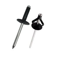 Rivets Tri-Grip 5/32 3/16 pour Kayak, Canoë, Bateau – Rivets à Encliquetage Longs en Aluminium à Grande Tête à Volants – Rivets à Encliquetage Tri-Fold