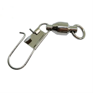 Émerillons et agrafes de pêche haut de gamme en acier inoxydable pour eau douce avec roulement à billes et fermoir de verrouillage - Product Image 1