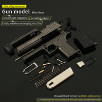Porte-clés pistolet jouet en métal LT Desert Eagle 9CM, modèle de pistolet en métal Desert Eagle pour garçons, cadeaux, jouet à démonter