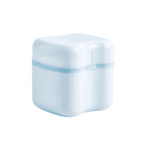 Boîte de rangement pour prothèses dentaires avec filtre, style européen, double couche, étanche, pour aligneurs, gouttières et appareils orthodontiques