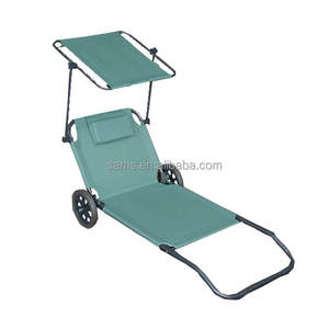 Precio de fábrica, <span class=keywords><strong>silla</strong></span> plegable personalizada, piscina al aire libre, parque, sillas de playa reclinables modernas con ruedas - Product Image 6