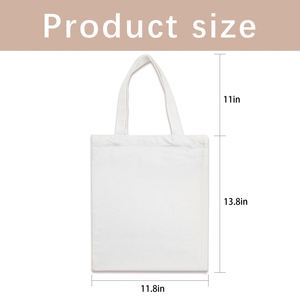 กระเป๋าผ้าแคนวาสพิมพ์ลายโลโก้ ขนาด 14x16 นิ้ว สำหรับใส่ของช้อปปิ้ง ใช้ซ้ำได้ เหมาะสำหรับสำนักงาน ตลาด หรือเป็นของขวัญ - Product Image 3