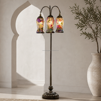 Lampe sur pied de style marocain Marrakech, lampe de sol en verre mosaïque turque