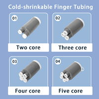 Nouveauté : Bornes de câble à rétrécissement à froid à cinq conducteurs basse tension 1 kV, intérieur/extérieur, en caoutchouc de silicone isolant
