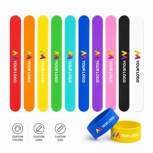 Eco-Friendly Rubber Band Folk Art Digital Printed Professional OEM Custom Slap Bracelet Bulk Personalized Kids Toy for Promotion - Product Image 1