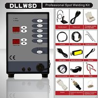 Kit de soudeuse à points à arc pulsé compacte DLLWSD 100A, électrique, 110 volts, pour bijoux, or, argent, bracelets et chaînes sans couture