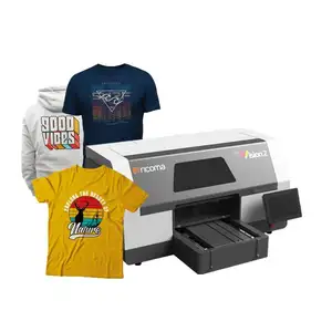 RiCOMA dtg printer machine 9 colors direct to garment printing machine with 3 I1600 print heads