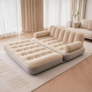 <span class=keywords><strong>Divano</strong></span> <span class=keywords><strong>Letto</strong></span> Gonfiabile Pieghevole Da Niu Moderno e Lussuoso per Due Persone, Materassino Portatile da Campeggio e Viaggio con Schienale - Product Image 1