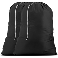 Sacs en nylon durables lavables en machine CF, grande capacité, avec cordon de serrage, adaptés aux paniers à linge