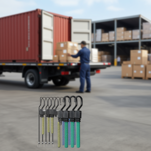 Juego de 32 correas elásticas planas Vevor de 17 mm con ganchos en J, correas de amarre de carga de alta resistencia para embalaje logístico - Product Image 2