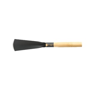 Garden Spade Small Shovel With Wooden Handle Black Metal Blade For Digging Onions Garlic Potted Plant Soil Loosening Outdoor Use - Product Image 3