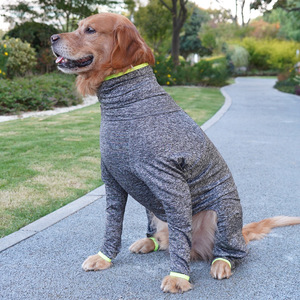 Ropa para perros grandes Golden Retriever, ropa elástica antideslizante de color azul oscuro para invierno, primavera y otoño - Product Image 4