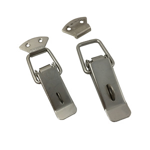 Hebilla K007 de Acero Inoxidable Niquelado con Resorte para Conexión de Maletas, Equipaje y Sofás - Product Image 3