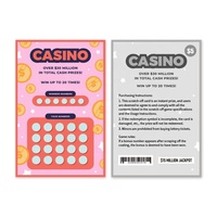 Billets de loterie personnalisés, cartes à gratter personnalisables, tickets de loterie à gratter sur mesure