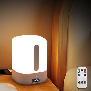 Mini Lámpara Nocturna con Control Remoto, Lámpara de Escritorio Recargable, Lámpara de Noche para Dormitorio, Lámpara de Noche para Bebés, Lámpara de Protección Ocular para Dormir - Product Image 1
