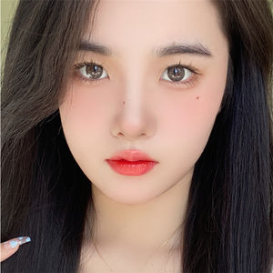 Vente en gros de lentilles de contact colorées très confortables, cercle de lentilles de contact de 14.3mm demi-année, baies, myrtille, couleur naturelle noire - Product Image 6