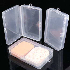 SUNSHING Clear Rectangular Flat Plastic Cosmetic <b>Box</b> Travel <b>Makeup</b> Organizer Nail Tool <b>Storage</b> Container Disposable Mask Case - Product Image 4