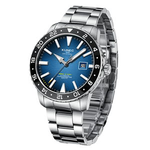 Montres mécaniques automatiques pour hommes en acier inoxydable lumineuses, simples et personnalisées - Product Image 2