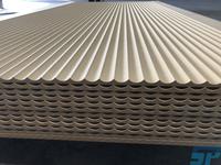 Panneaux en MDF rainurés flexibles Clad Flex pour îlot de cuisine, banc de cuisine, caractéristique en une seule pièce