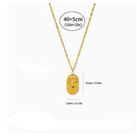 Collar de Acero Inoxidable Aries de Alta Calidad para Hombre y Mujer, Estilo Étnico, Collar para Parejas, Accesorios Transfronterizos