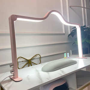 45W nửa mặt trăng dẫn đèn vẻ đẹp lông mi Salon tùy biến logo làm móng tay bảng ánh sáng với Rhinestone có thể điều chỉnh móng tay đèn bàn - Product Image 1