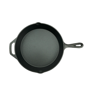 Sartén <span class=keywords><strong>de</strong></span> <span class=keywords><strong>Hierro</strong></span> Fundido Antiadherente, Estilo Americano, Segura, Ecológica y Duradera, <span class=keywords><strong>de</strong></span> 30 cm, Precurada para Cocina <span class=keywords><strong>de</strong></span> Gas, Inducción y Horno - Product Image 3