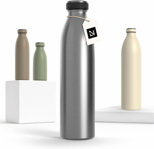 Borraccia in Acciaio Inox da 25 Oz, Ideale per Escursionismo e Ciclismo, Doppia Parete, Bocca Larga con Cannuccia, Nuovo Design, Grande Capacità 2L - Product Image 2