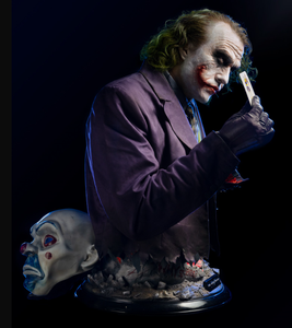 Escultura de resina de alta calidad <span class=keywords><strong>del</strong></span> <span class=keywords><strong>Joker</strong></span> a tamaño real, en stock, de DC Super Heroes, busto <span class=keywords><strong>del</strong></span> <span class=keywords><strong>Joker</strong></span> de <span class=keywords><strong>El</strong></span> <span class=keywords><strong>Caballero</strong></span> <span class=keywords><strong>Oscuro</strong></span> para decoración. - Product Image 4