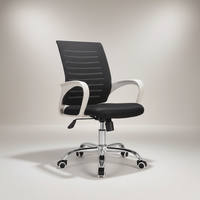 Chaise de bureau moderne en maille à dossier haut Chaises d'ordinateur rotatives ergonomiques à hauteur réglable Chaise de direction pivotante