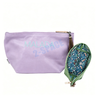 Sac de transport pour tuiles de mahjong de couleur personnalisée, résistant à l'eau, rose, vert, rouge, sac en toile pour mahjong avec pompon