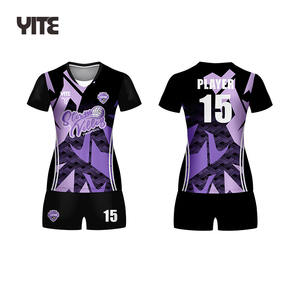 Tenue de <span class=keywords><strong>volley</strong></span>-ball personnalisée YITE, maillot de <span class=keywords><strong>volley</strong></span>-ball en polyester à sublimation, séchage rapide, ensemble uniforme de <span class=keywords><strong>volley</strong></span>-ball - Product Image 1