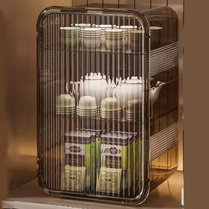 Armoire de <span class=keywords><strong>rangement</strong></span> multifonctionnelle anti-poussière pour tasses à eau, services à thé, plus écologique pour la cuisine, la salle de bain, le salon - Product Image 5