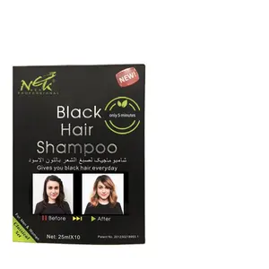 Black Hair Shampoo New Design Dry Deep Ginger Loss Black Keratin Hair Shampoo And Conditioner