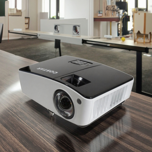 Cheap Price 4K Android Smart LCD Projector with Full Home Theater Android 9 OS Pico Short Throw & Built-In Speakers