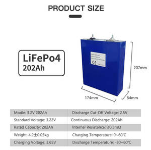 แบตเตอรี่ลิเธียมไอออนแบบปริซึมชาร์จใหม่<span class=keywords><strong>3</strong></span>.2V ลิเทียม Lifepo4 202ah 280K 302Ah 304Ah 340Ah 315Ah - Product Image 4