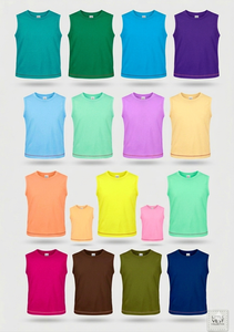 Camiseta sin mangas con cuello redondo para niños de 2 a 8 años. Hecha de TC 35% algodón 65% poliéster 150-160gsm (44) - Product Image 5