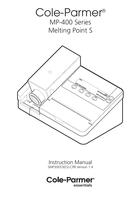 Cole-Parmer MP-400D High-Temperature (Room Temp to 400) High-Resolution Digital Melting Point Apparatus with 12-Minute Cool
