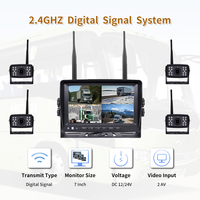 SONIX9337 Système à 4 caméras pour camions Filtre à C38IR-CUT Aucune interférence Carte SD Enregistrement vidéo Aide à l'inversion de la voiture de camion à 360 degrés