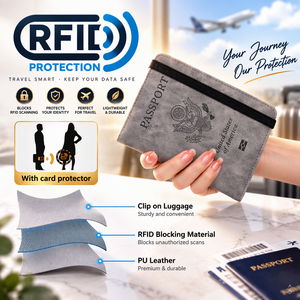 Fundas <span class=keywords><strong>de</strong></span> Pasaporte Personalizables <span class=keywords><strong>de</strong></span> Cuero PU con Mapa Europeo, Estilo <span class=keywords><strong>Francés</strong></span>, Alemán, Portugués, Color Verde - Product Image 5