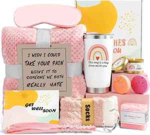 Thinking of Your Box Blanket Tumbler Care Package Feel Better Self Care Gift Get Well Soon Gifts for Women Birthday Gifts - Product Image 1