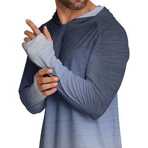 OEM Sublimación Malla Faceshield Manga larga UPF 50 + Tallas grandes Secado rápido Protección UV Hombres Camisa de pesca - Product Image 1