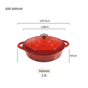 Men Hà Lan lò <span class=keywords><strong>28cm</strong></span> <span class=keywords><strong>Cookware</strong></span> Set gang men đồ nấu nướng chậu Set 28-30 cm - Product Image 4