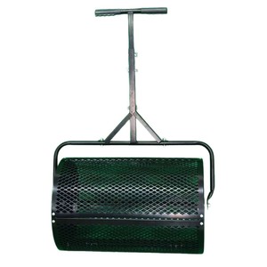Épandeur de fumier et d'engrais en métal léger de haute qualité avec poignée, réglable en hauteur, pour semis et aération du compost - Product Image 1